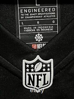 Maillot Nike NFL Travis Kelce 87 des Chiefs pour le Super Bowl LVIII en noir sur le terrain en taille large