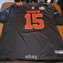 Maillot Nike Patrick Mahomes Super Bowl 2024 Noir Taille adulte XXL