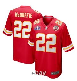 Maillot Nike Rouge des Kansas City Chiefs Trent McDuffie #22 Super Bowl LVIII XXL 2XL