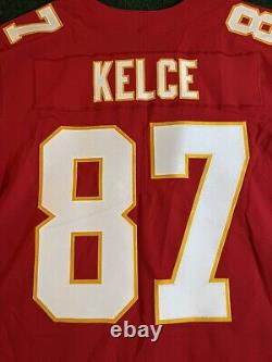 Maillot Nike Vapor Elite authentique Travis Kelce Chiefs Super Bowl pour homme, taille 48