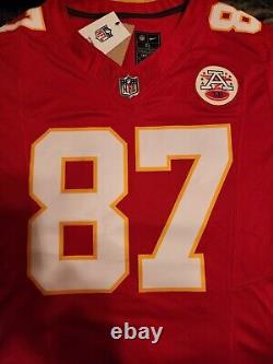 Maillot SUPER BOWL Nike Vapor FUSE Limited de Travis Kelce des Kansas City Chiefs en taille LARGE