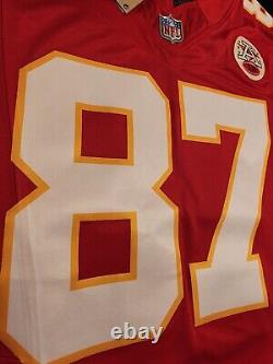 Maillot SUPER BOWL Nike Vapor FUSE Limited de Travis Kelce des Kansas City Chiefs en taille LARGE