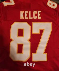 Maillot SUPER BOWL Nike Vapor FUSE Limited de Travis Kelce des Kansas City Chiefs en taille LARGE