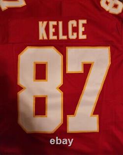 Maillot SUPER BOWL Nike Vapor FUSE Limited de Travis Kelce des Kansas City Chiefs en taille LARGE