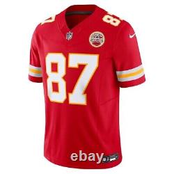 Maillot SUPER BOWL Nike Vapor FUSE Limited de Travis Kelce des Kansas City Chiefs en taille LARGE