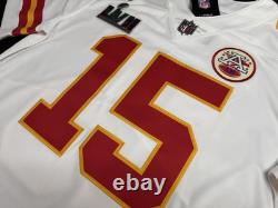 Maillot Vapor Limited Large Mahomes #15 Super Bowl LVII 57 Cousu Chiefs