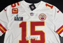 Maillot Vapor Limited Petit Mahomes #15 Super Bowl LVII 57 Brodé Chiefs