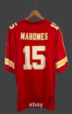 Maillot de Patrick Mahomes #15 Chiefs Nike Super Bowl LIV Rouge XL NEUF SANS ÉTIQUETTE