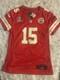 Maillot De Super Bowl Lvii Des Kansas City Chiefs Patrick Mahomes #15 Femme S Nwt