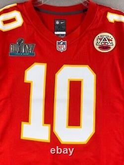 Maillot de jeu Nike Super Bowl LIV Tyreek Hill Kansas City Chiefs pour hommes XL #10, neuf
