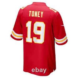 Maillot de jeu Nike Super Bowl LVII avec écusson pour homme Kadarius Toney des Kansas City Chiefs