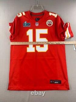 Maillot de jeu Nike Super Bowl LVII de Patrick Mahomes des Kansas City Chiefs pour Homme, Taille Moyenne