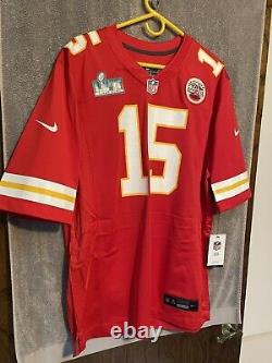 Maillot de jeu Nike Super Bowl LVII de Patrick Mahomes des Kansas City Chiefs pour homme, taille L