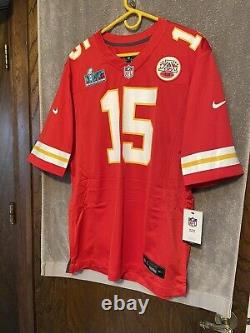 Maillot de jeu Nike Super Bowl LVII de Patrick Mahomes des Kansas City Chiefs pour homme, taille L