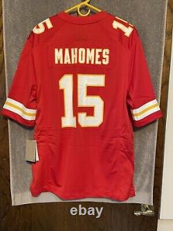 Maillot de jeu Nike Super Bowl LVII de Patrick Mahomes des Kansas City Chiefs pour homme, taille L