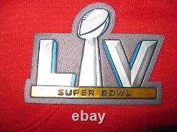 Maillot de jeu Nike rouge pour hommes de Patrick Mahomes des Kansas City Chiefs pour le Super Bowl LV.