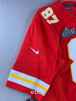 Maillot de jeu Travis Kelce Kansas City Chiefs Nike Super Bowl LIV pour homme NFL KC New