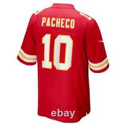 Maillot de jeu avec écusson Super Bowl LVII Nike pour homme des Kansas City Chiefs Isiah Pacheco.