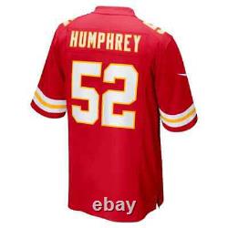 Maillot de jeu avec écusson Super Bowl LVII Nike pour hommes Creed Humphrey, Kansas City Chiefs