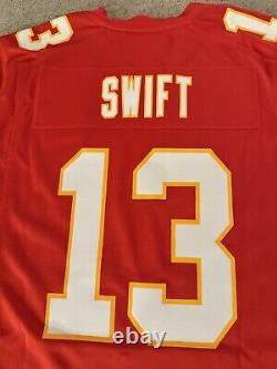 Maillot de jeu officiel des Kansas City Chiefs TAYLOR SWIFT Nike Super Bowl LVIII #13