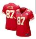 Maillot De Match Pour Femmes Nike Travis Kelce Rouge Des Kansas City Chiefs Super Bowl Lviii 2xl