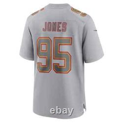 Maillot de mode Nike Super Bowl LVII pour homme des Kansas City Chiefs de Chris Jones, joueur de la NFL, n°95.
