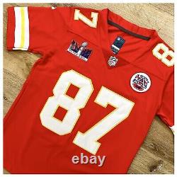 Maillot des Chiefs pour femmes Taylor Swift Travis Kelce Super Bowl Style Authentique SHARP