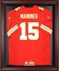 Maillot Des Champions Du Super Bowl Lvii Des Kansas City Chiefs Encadré En Acajou