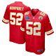 Maillot Officiel De Jeu Nike Rouge Des Kansas City Chiefs Pour Le Super Bowl Lvii - Creed Humphrey