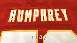 Maillot officiel de jeu Nike rouge des Kansas City Chiefs pour le Super Bowl LVII - Creed Humphrey