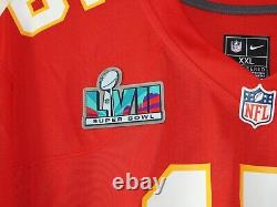 Maillot rouge Nike XXL avec patch du Super Bowl LVII de Patrick Mahomes des Kansas City Chiefs