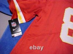 Maillot rouge XXL pour homme Nike Chiefs Kelce 87 Super Bowl 57, cousu sur le terrain.
