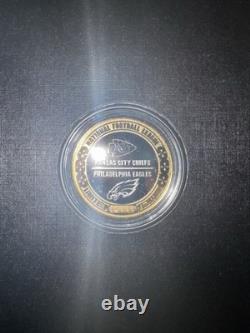 Monnaie de jeu officielle Super Bowl LIX Eagles contre Chiefs Super Bowl