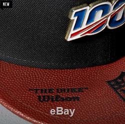 NFL 100 New Era Snapback Hat Wilson # 41/100 Officiel Ball Game Super Chiefs Bowl