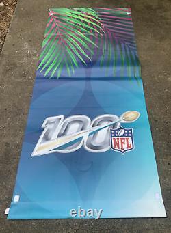 NFL Authentic Super Bowl LIV Vinyl Banner Hung De Lamposts 7'x3' (84x36)