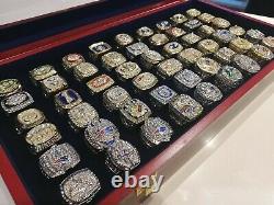 NFL Super Bowl Complete Championship Rings Football Memorabilia Collection X60
