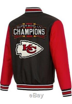NFL Super Bowl LIV City Chiefs Champions Kansas Twill Men Jacket