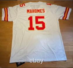 NFL Super Bowl LVIII Maillot Kansas City Chiefs Patrick Mahomes #15 XL Blanc NWT