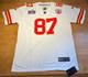 Nfl Super Bowl Lviii Maillot Kansas City Chiefs Travis Kelce #87 Taille L Blanc Nwt