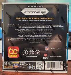 New Seeled 2021 Panini Prizm Football NFL Mega Box Walmart (40 Cartes Par Boîte)