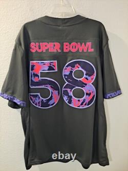 Nike Anthracite Super Bowl LVIII 58 Maillot Édition Limitée Classique Cool 2XL NWT