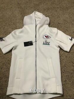 Nike Kc Chiefs Super Bowl 54 Media Night Showout Hoodie Dc9869 100 Taille Moyenne