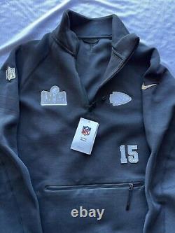 Nike Super Bowl LVIII Patrick Mahomes Kc Chiefs Soirée d'ouverture Polaire Large Nwt