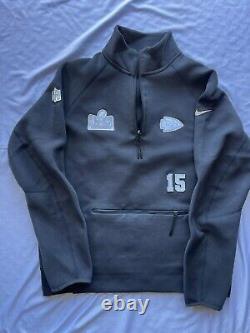 Nike Super Bowl LVIII Patrick Mahomes Kc Chiefs Soirée d'ouverture Polaire Large Nwt