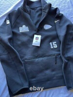 Nike Super Bowl LVIII Patrick Mahomes Kc Chiefs Soirée d'ouverture Polaire Large Nwt