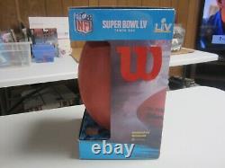 Nouveau ballon de football commémoratif Wilson Super Bowl LV 55 de la NFL (voir les photos)