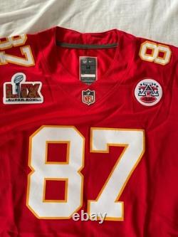 Nouveau maillot Taylor Swift Chiefs #87 Travis Kelce Kansas City Super Bowl