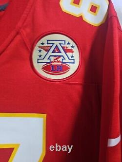 Nouveau maillot rouge imprimé Travis Kelce #87 Chiefs Super Bowl Nike NFL en taille Small