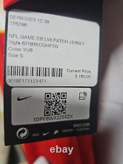 Nouveau maillot rouge imprimé Travis Kelce #87 Chiefs Super Bowl Nike NFL en taille Small