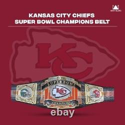 Nouvelle ceinture de champion du Super Bowl personnalisée des Kansas City Chiefs